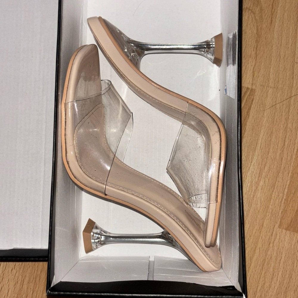 Nude Clear Heels